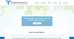Desktop Screenshot of healthdynamics.com