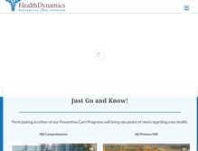 Tablet Screenshot of healthdynamics.com